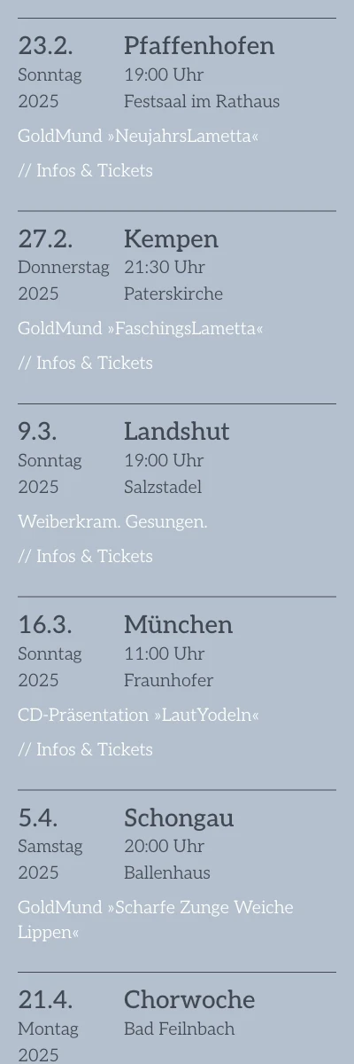 Screenshot der Website für Anna Veit auf dem Smartphone