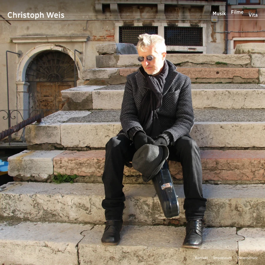Screenshot der Website für Christoph Weis