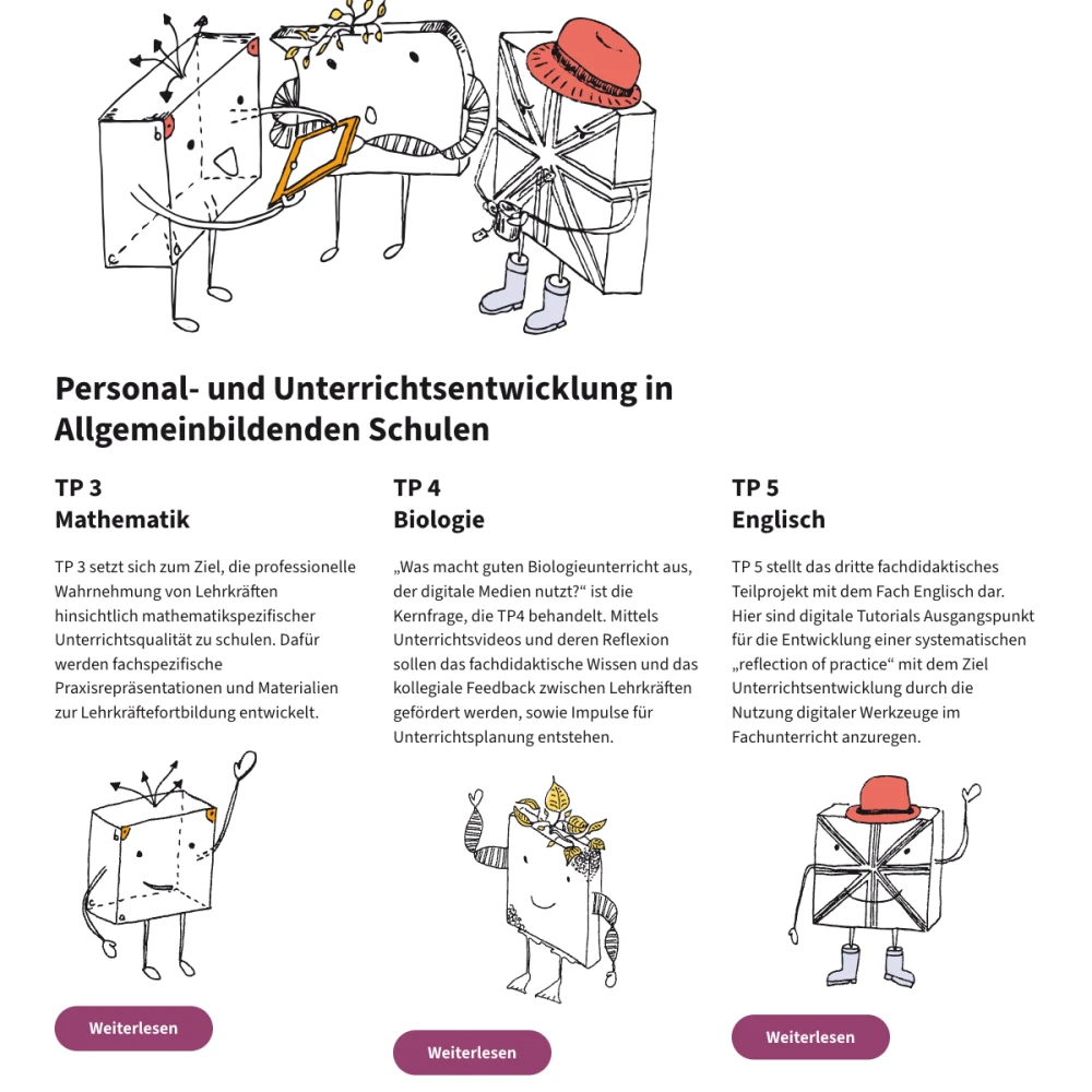 Screenshot der Website für KoKon auf dem Tablet