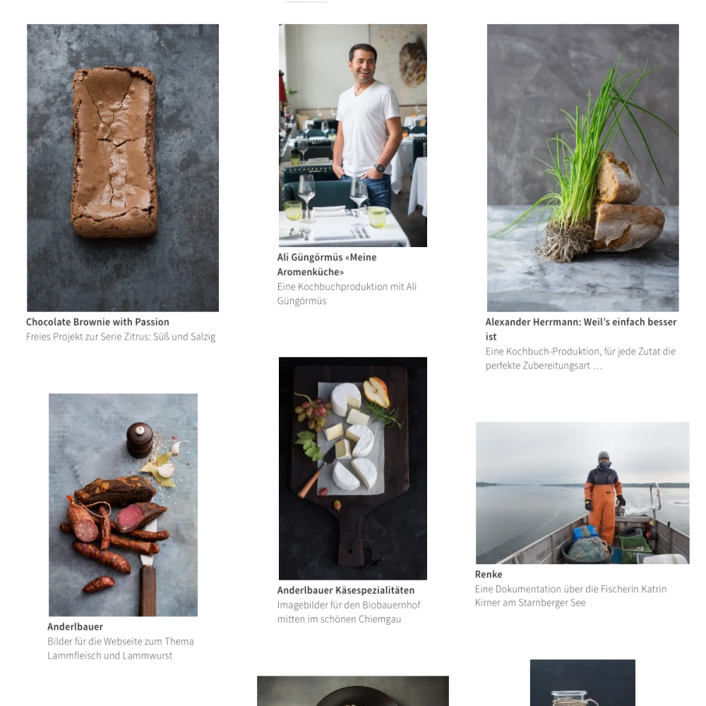 Screenshot der Website für Sandra Eckhardt auf dem Tablet